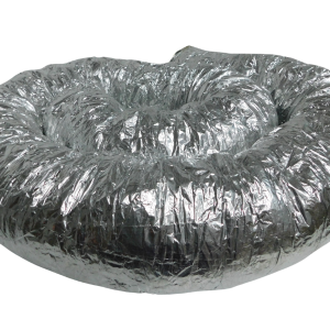 Recambio Aislamiento de aluminio flexible (doble capa de lana amarilla, 10 m) 102 mm