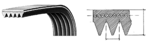 Recambio CORREA POLY-V 1034 J5 EL PLRT