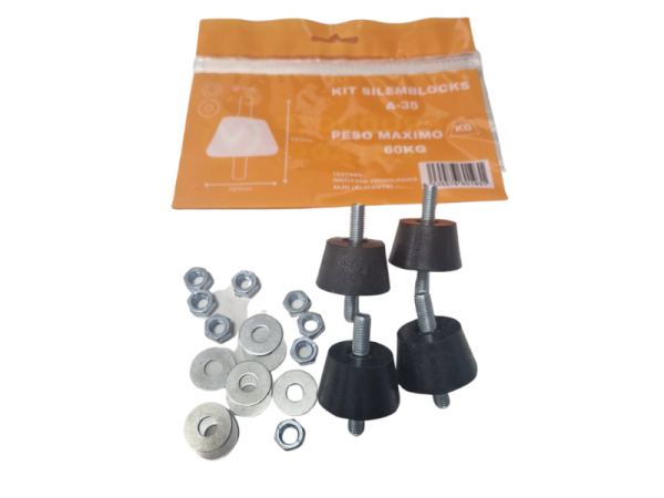 Recambio KIT 4PCS SILEMBLOCK A-35 SERIE SOFTER ( DUREZA DE LA GOMA MEJORADA)