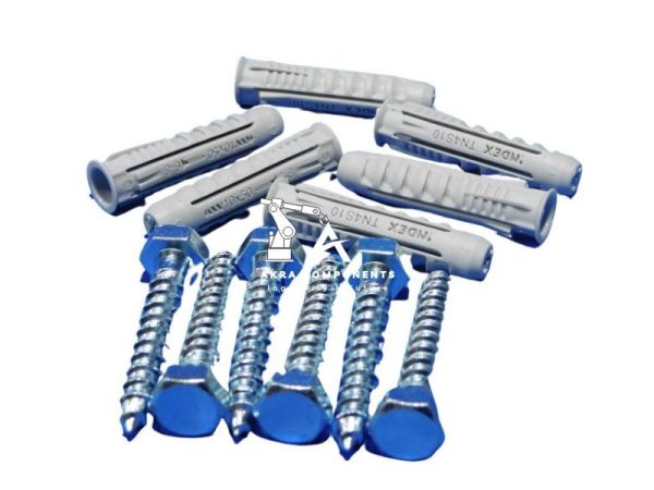 Recambio KIT FIJACION SOPORTE AIRE ACONDICIONADO(6 TORNILLOS 8X50mm + 6 TACOS 10X50)