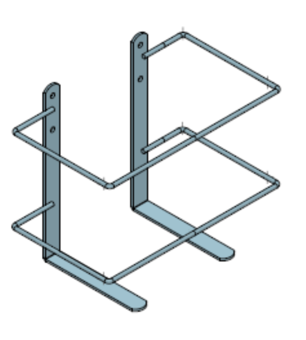 Recambio SOPORTE PARED  +  BIDON DE 5 LTS + TORNILLERIA INCLUIDA ( 4 TIRAFONDO DE 6m